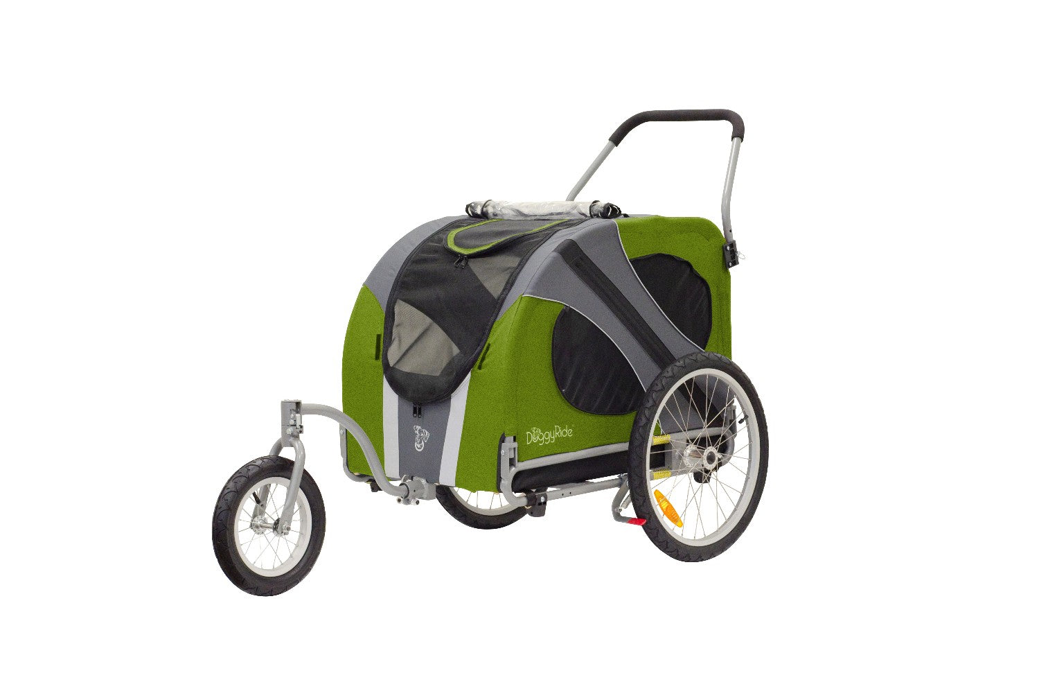 Doggyride Original Groen / Grijs - Honden Wandelkar Jogger-Stroller Doggyride Original Groen / Grijs - Honden Wandelkar Jogger-Stroller